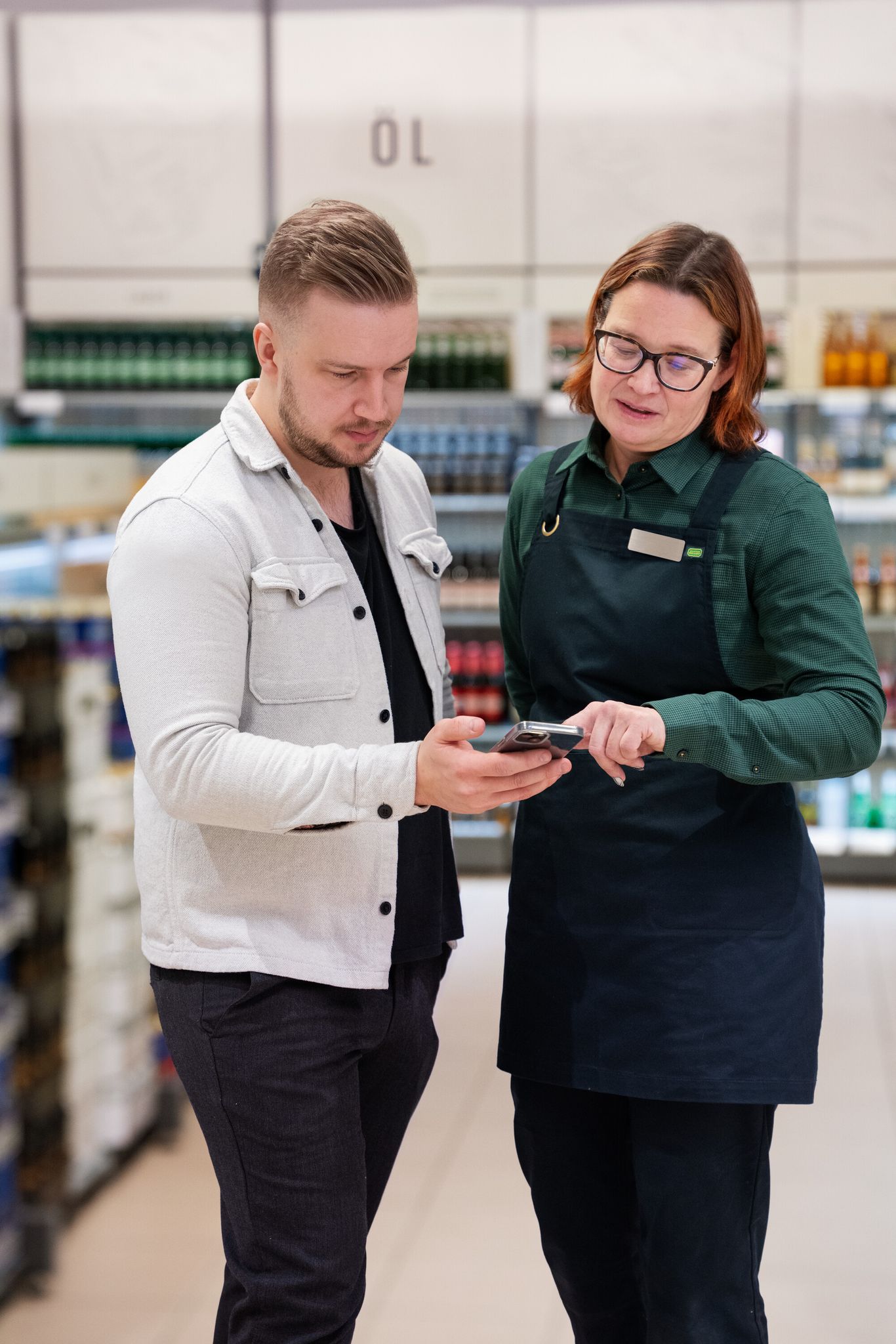 Kundmöte på butik